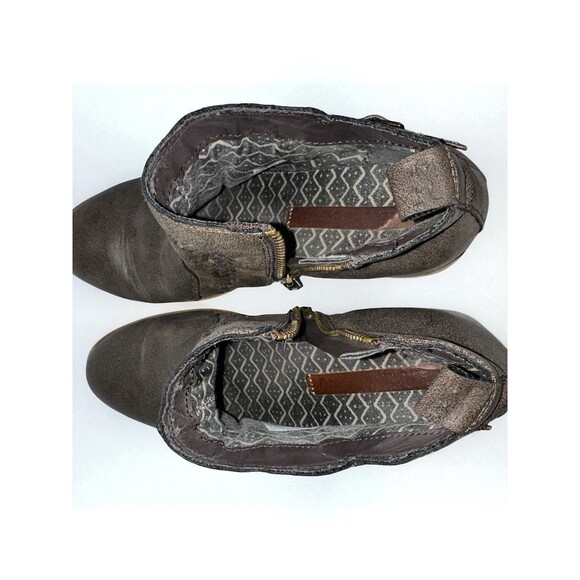 Billabong Faux Leather Side Zip Ankle Boots Size 10 Western Boho Festival - Picture 6 of 13